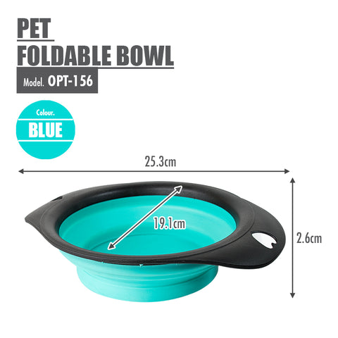 Pet Foldable Bowl (Blue)