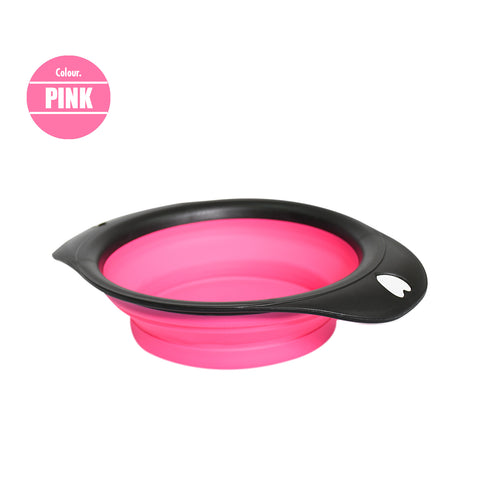 Pet Foldable Bowl (Pink)