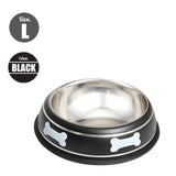 Pet Steel Bowl (26CM) - Black