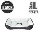 Pet Cushion Bedding - Black (Large)