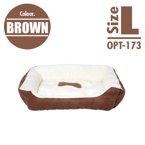 Pet Cushion Bedding - Brown (Large)