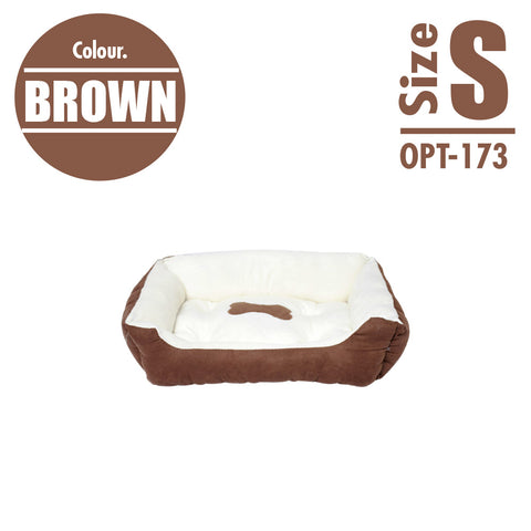 Pet Cushion Bedding - Brown (Small)