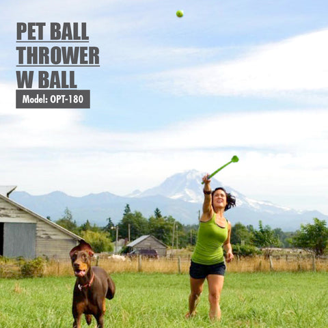 Pet Ball Thrower with Ball (Orange)